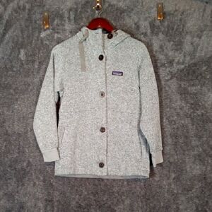 Patagonia Womens Better Sweater Coat Birch White Outdoor Winter Suze Xs
